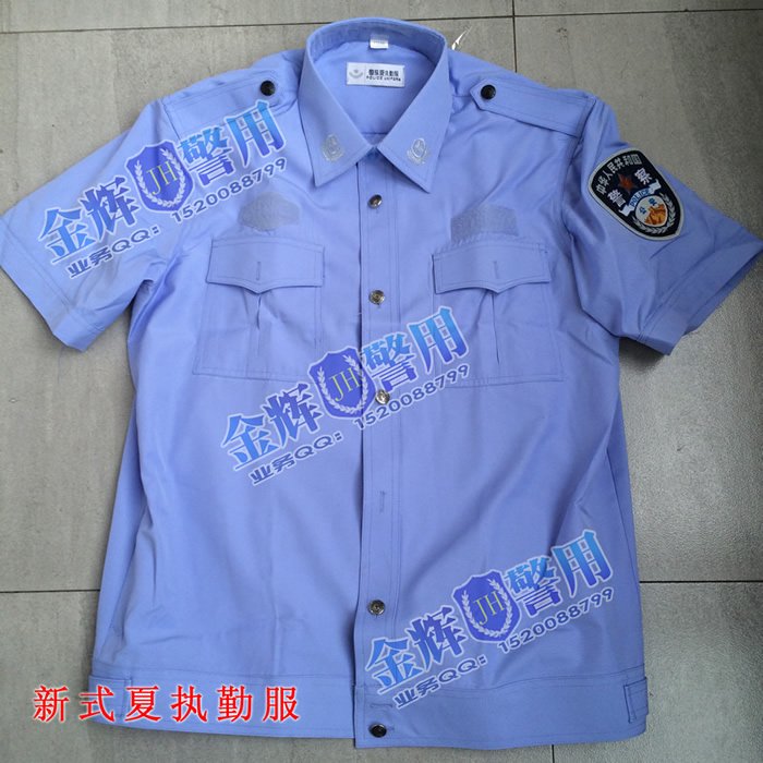 警察夏季执勤短袖衫,新款警服,2015新式现役警用制服