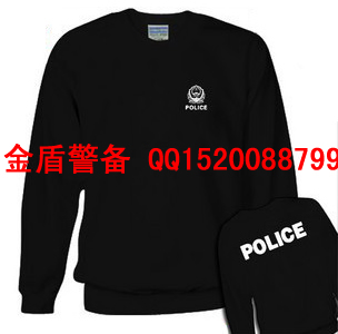 警察圆领套头卫衣，警察休闲卫衣，春秋长袖卫衣
