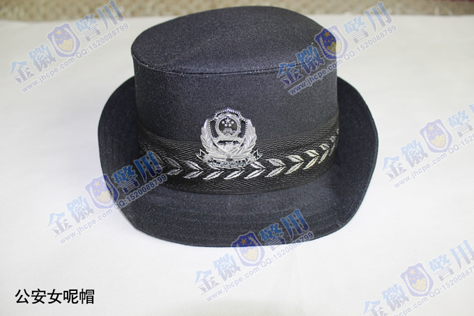 警帽女布帽，正品女警察执勤帽，公安部监制入围警服女帽