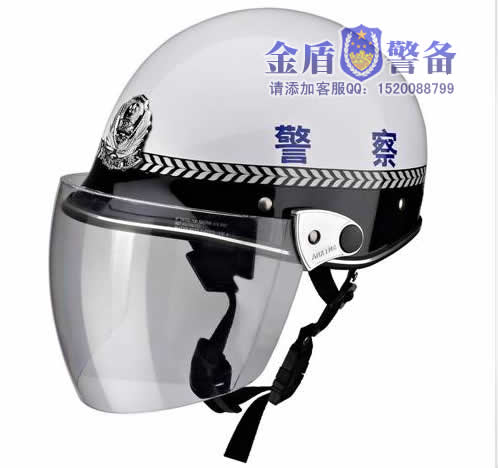 交警夏季摩托车头盔 新款交警头盔 警察夏季摩托车防护头盔 带透明面罩