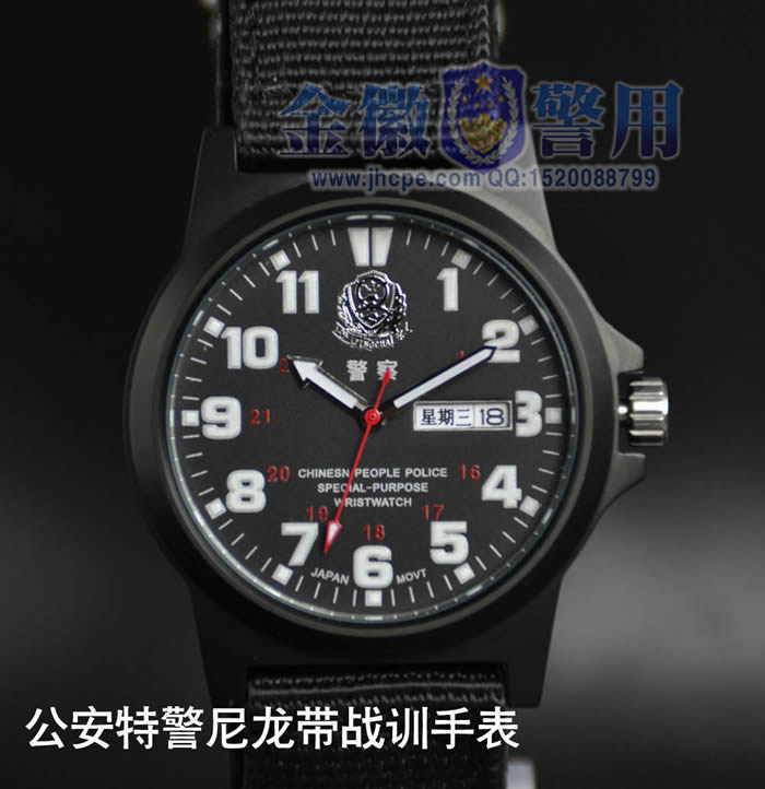 新款现役公安特警尼龙带战训手表 SWAT作战手表 警察运动手表