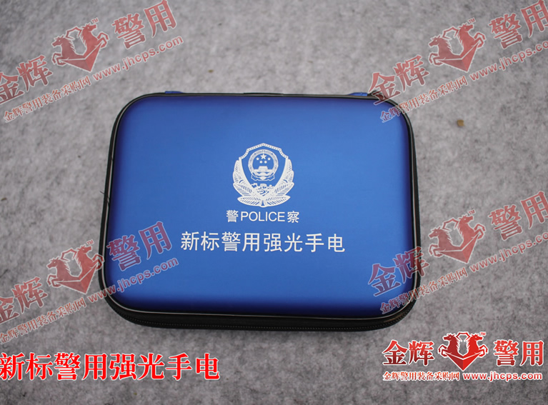 新标警用强光手电专卖 正品新型警用单警手电筒 公安警察专用强光手电图