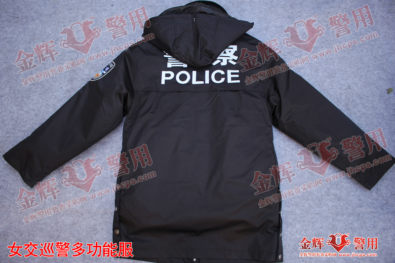 女交警大衣,交巡警反光防寒服,女警用多功能服,长款女警服大衣,99式多功能大衣