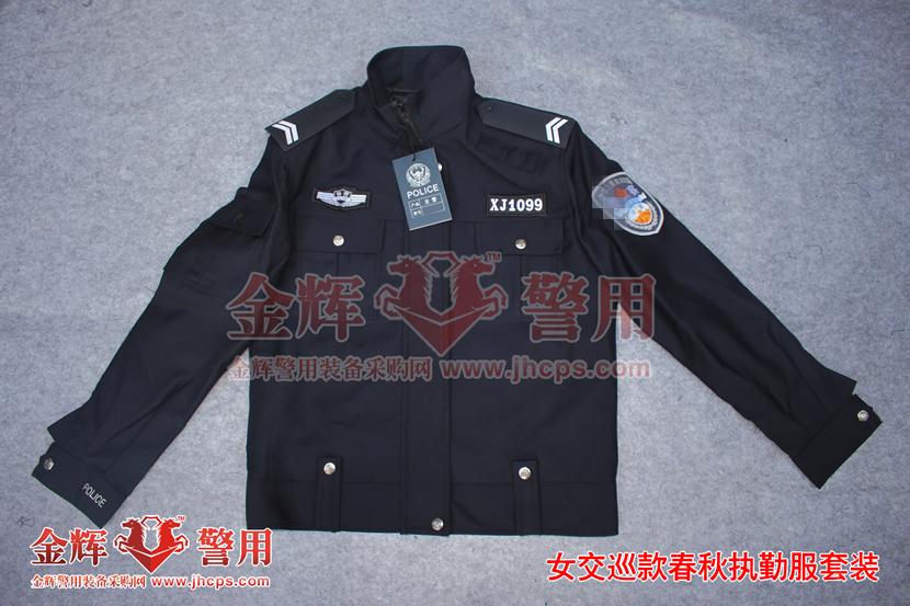 女交警春秋执勤服 女交通警察制式服装 带袢式交通警察警服